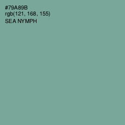 #79A89B - Sea Nymph Color Image
